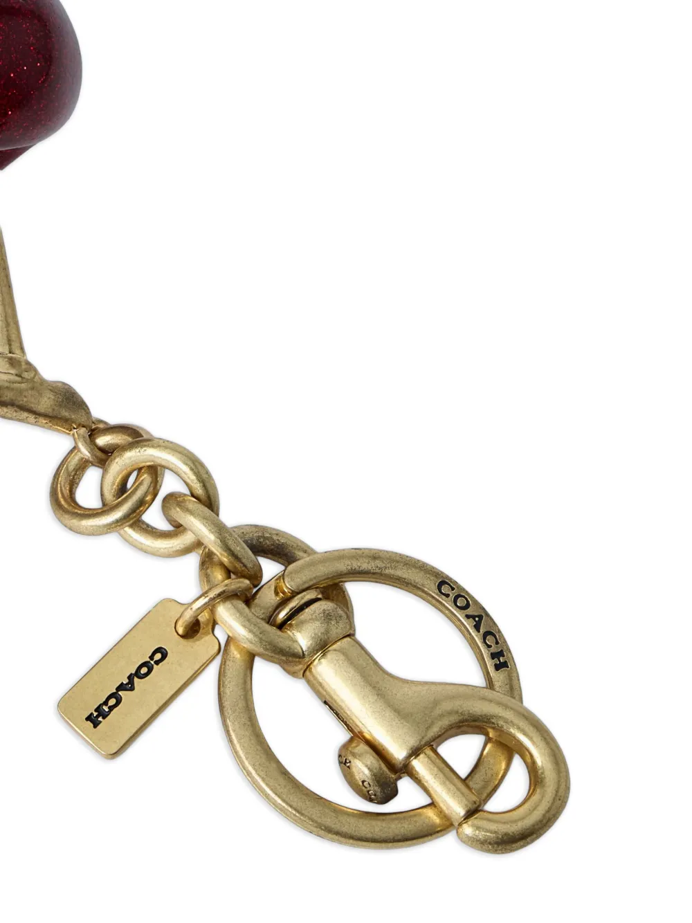  Coach Cherry-motif Keyring - Gold 