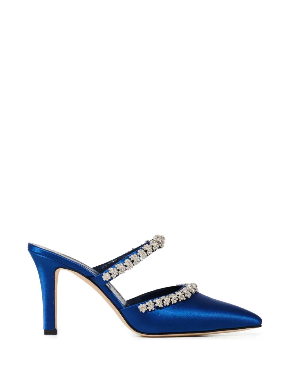 Manolo Blahnik Damskie muiltjes verfraaid met kristallen Blauw