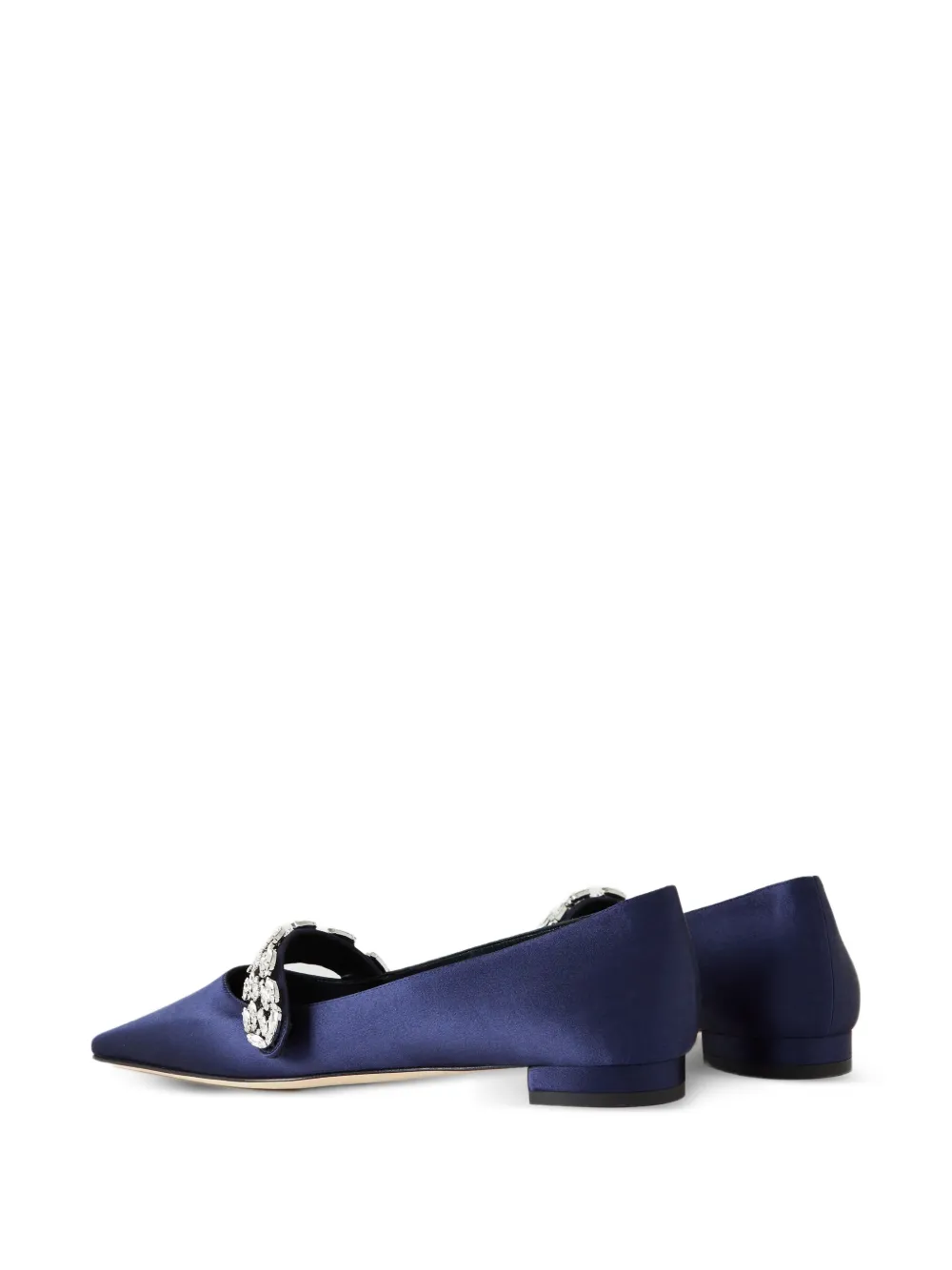Manolo Blahnik Tamolflat pumps met puntige neus Blauw