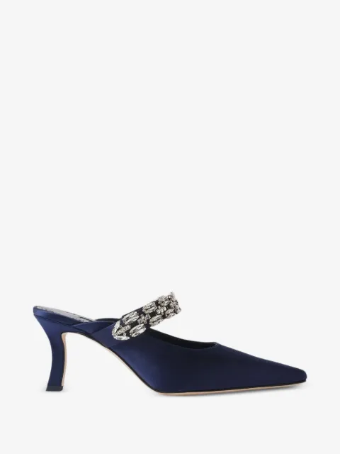 Manolo Blahnik Tamolmu embellished mules