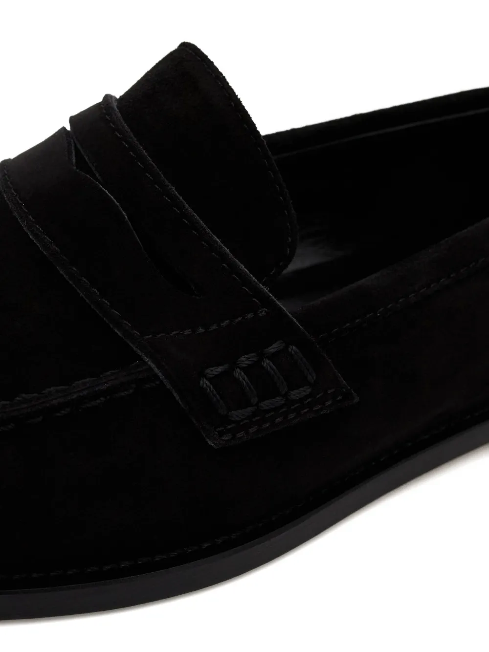 Manolo Blahnik Perrita loafers met ronde neus Zwart