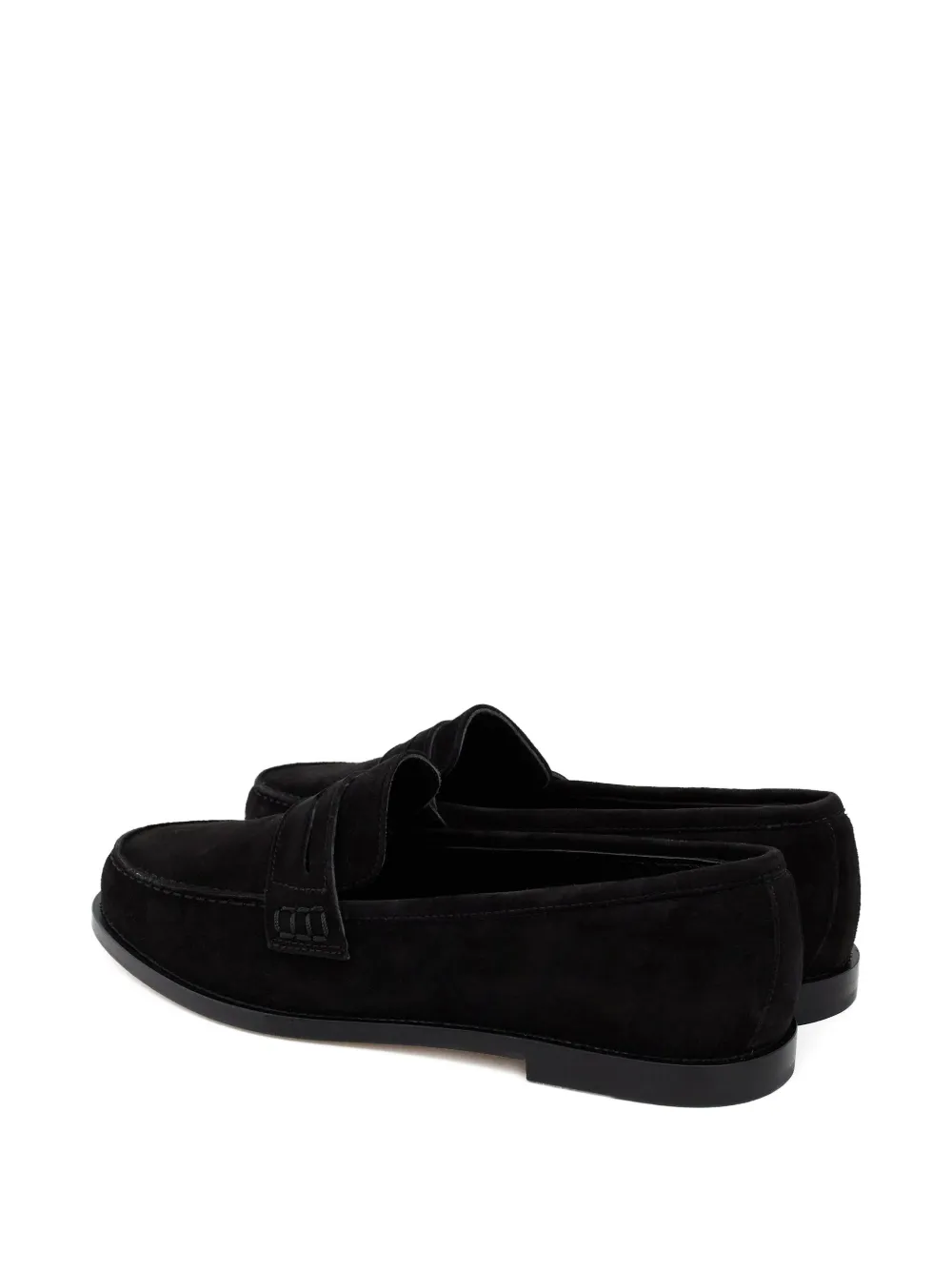 Manolo Blahnik Perrita loafers met ronde neus Zwart