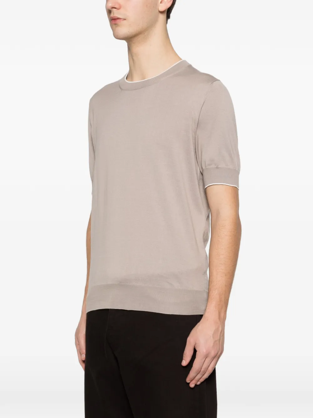 Brunello Cucinelli T-shirt met ronde hals Beige