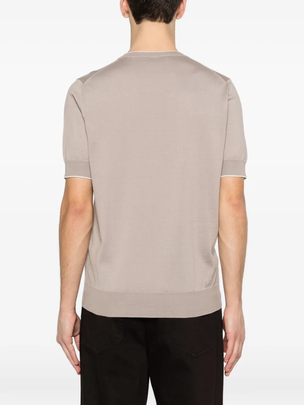 Brunello Cucinelli T-shirt met ronde hals Beige