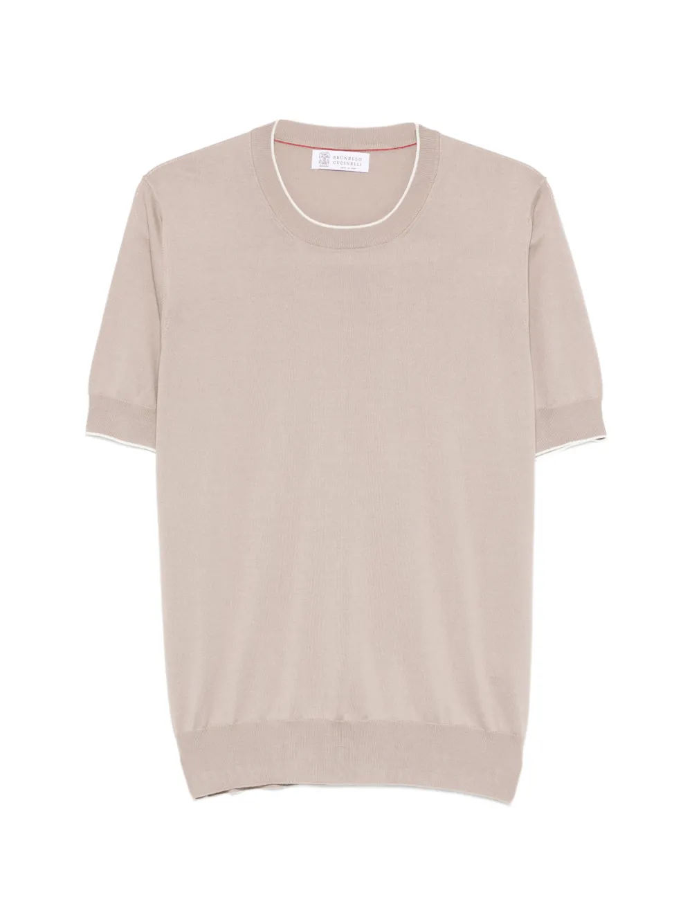 Brunello Cucinelli crew-neck T-shirt - Toni neutri