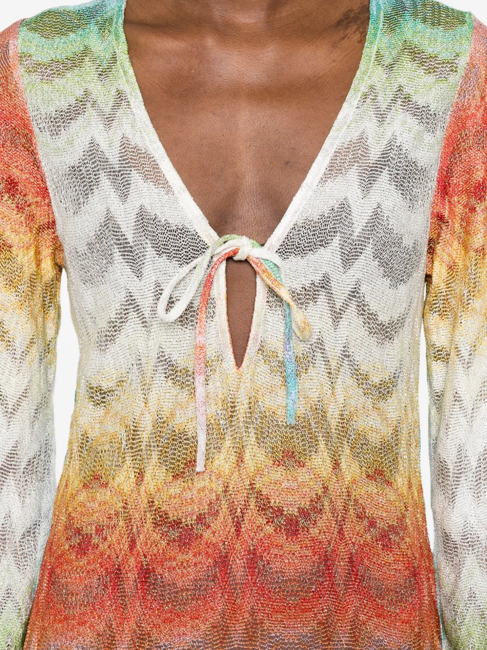 tie-detail beach cover-up