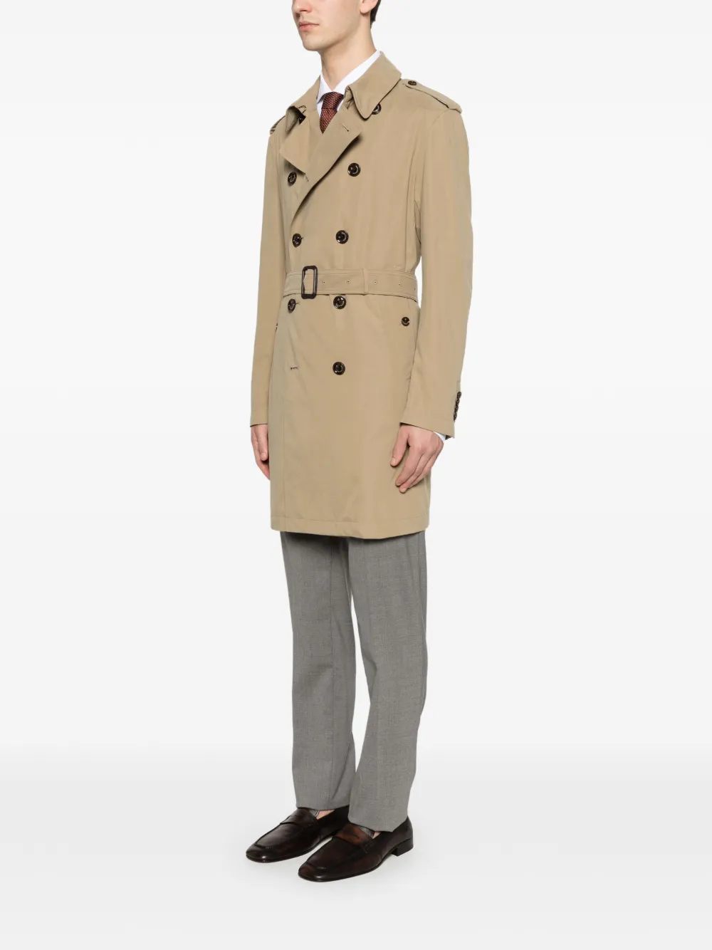  Montecore Belted Double-breasted Coat - Neutrals 