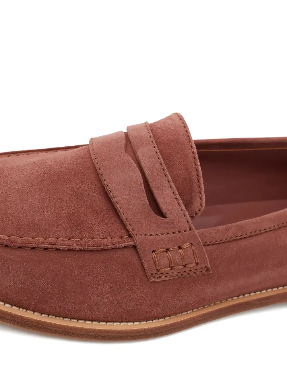 Manolo Blahnik Perrita suède loafers met ronde hals Bruin