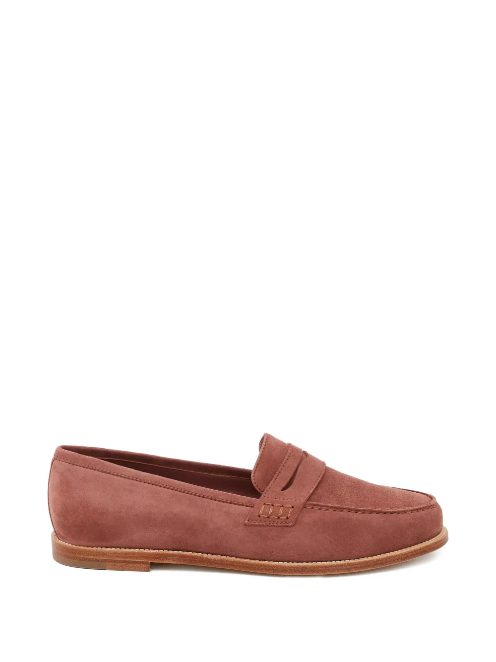 Manolo Blahnik Perrita round-neck suede loafers - Marrone