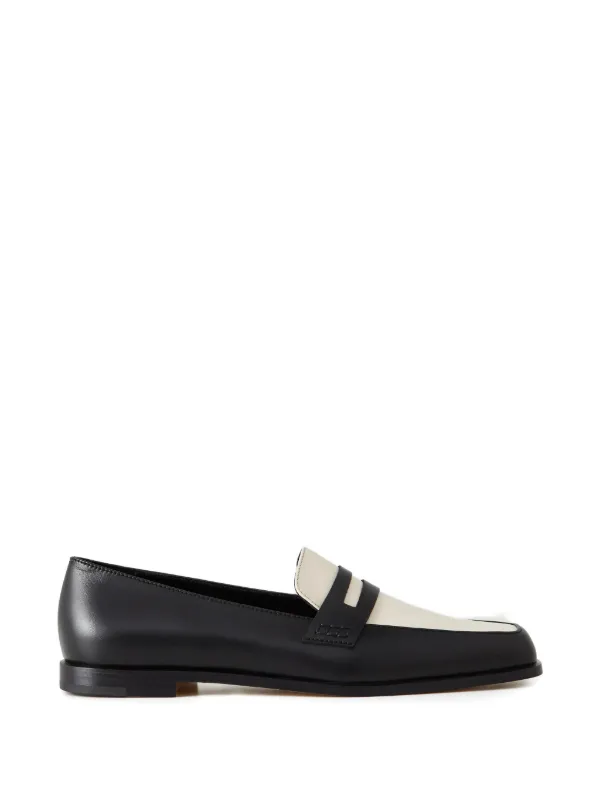 Manolo Blahnik Square-toe Loafers in Black