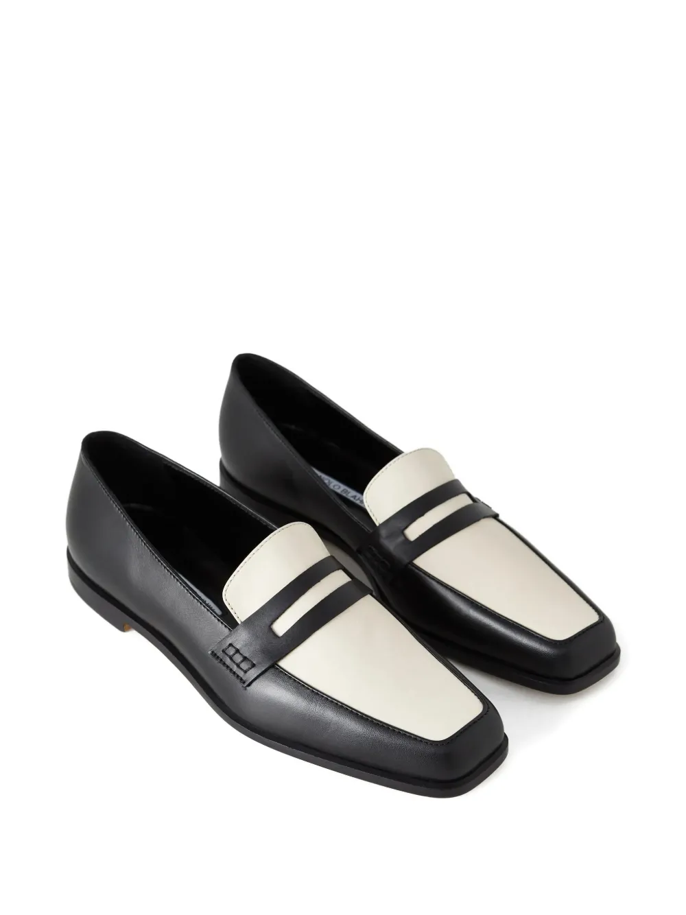 Manolo Blahnik Loafers met vierkante neus Zwart