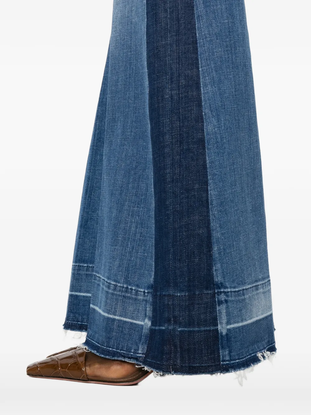 Patch Pocket Flare Jeans