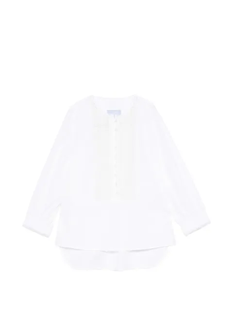 Seafarer button lace blouse