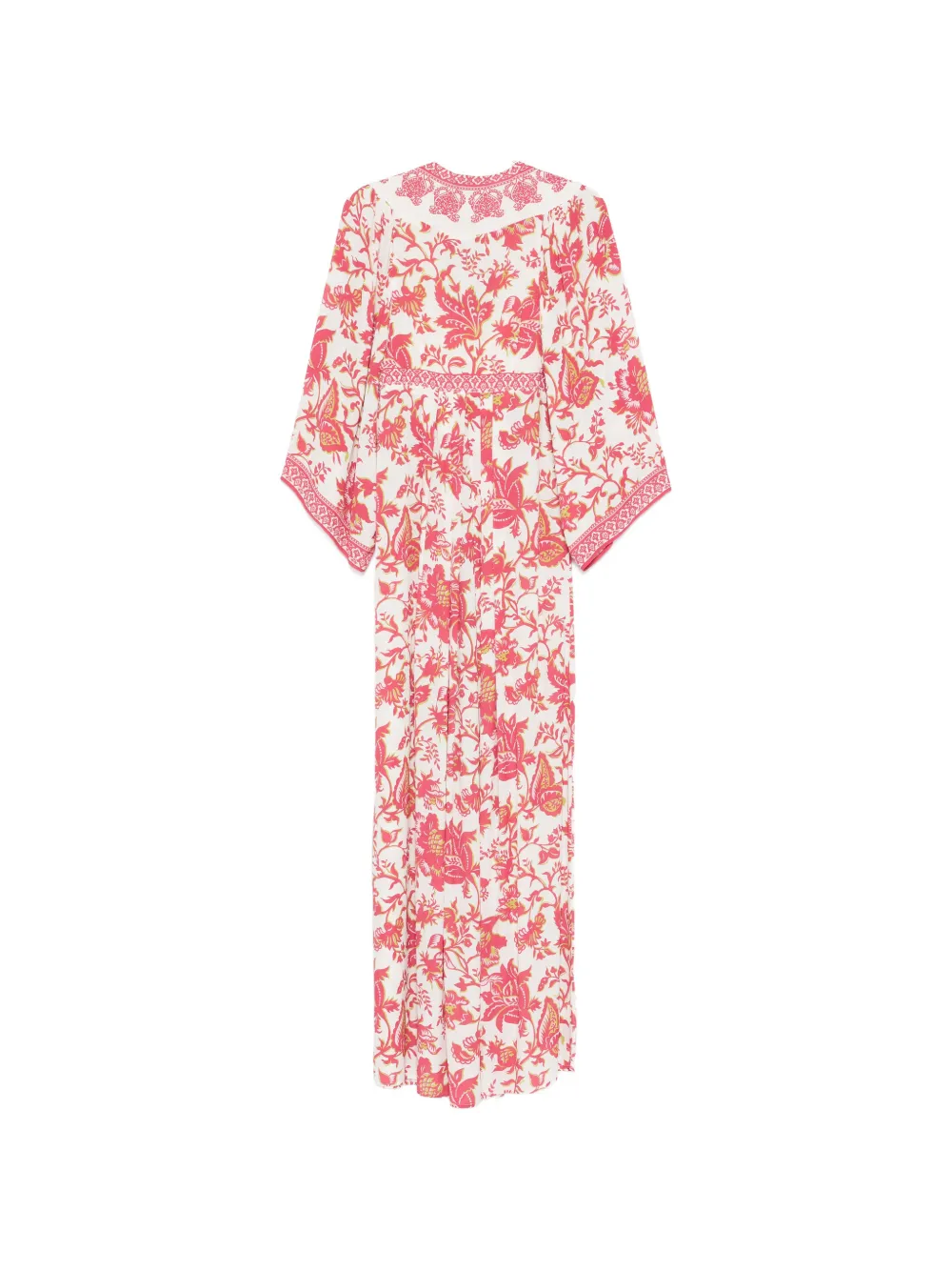 ETRO Jurk met bloemenprint en V-hals Roze