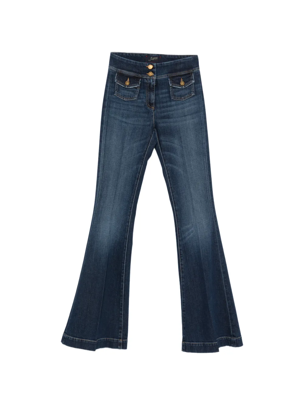 Seafarer flap-pocket jeans - Blu