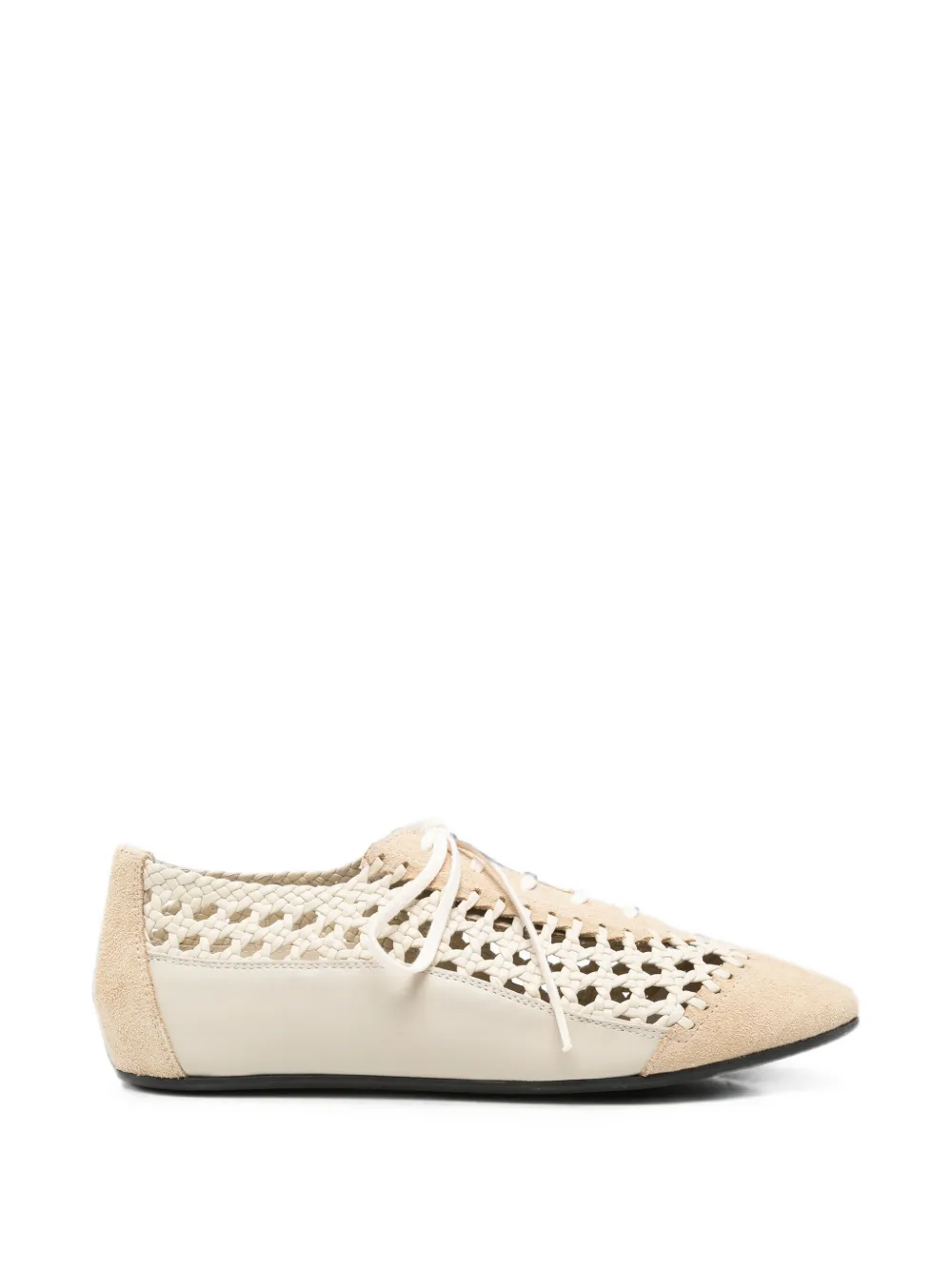 Hereu Woven-leather Sneakers In Animal Print