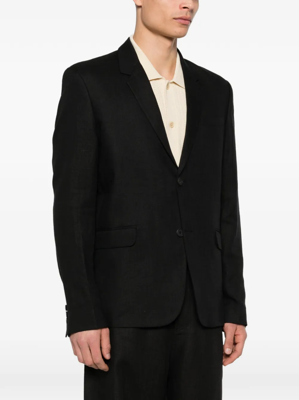  Arte Antwerp Button Blazer - Black 