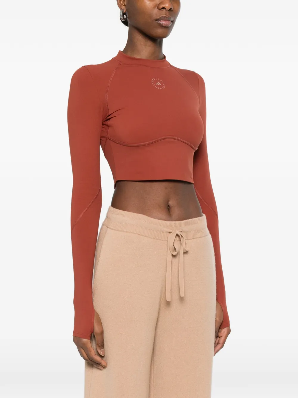 Crew-Neck Long-Sleeve Top