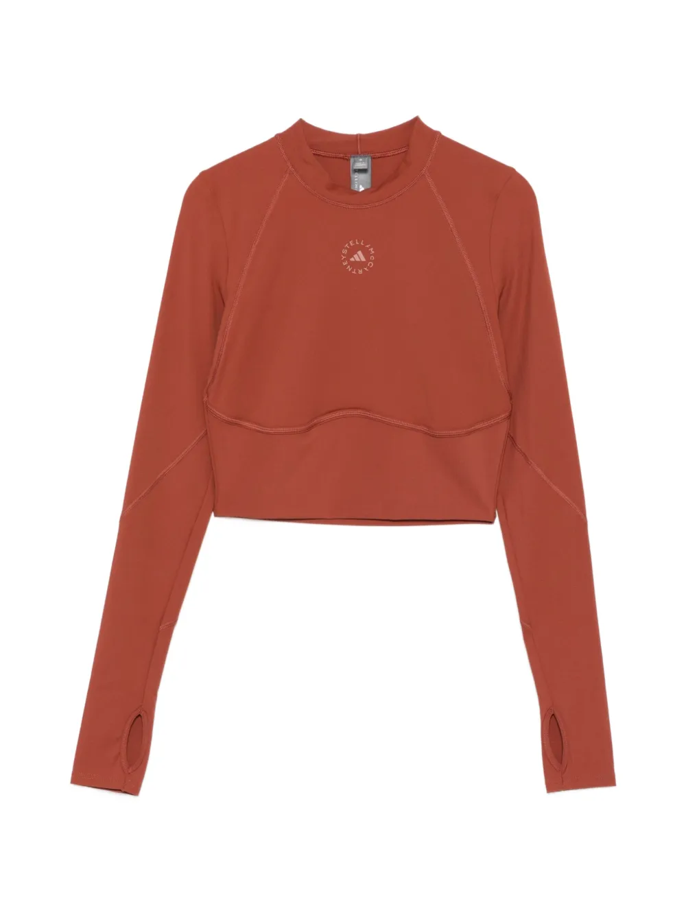 adidas crew-neck long-sleeve top - Marrone