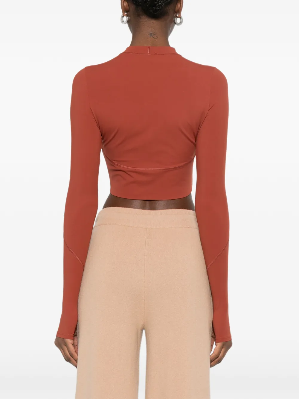 Crew-Neck Long-Sleeve Top