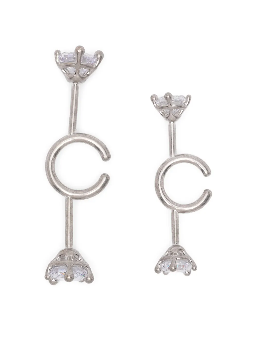 Panconesi Diamanti Spina Earrings In Silver