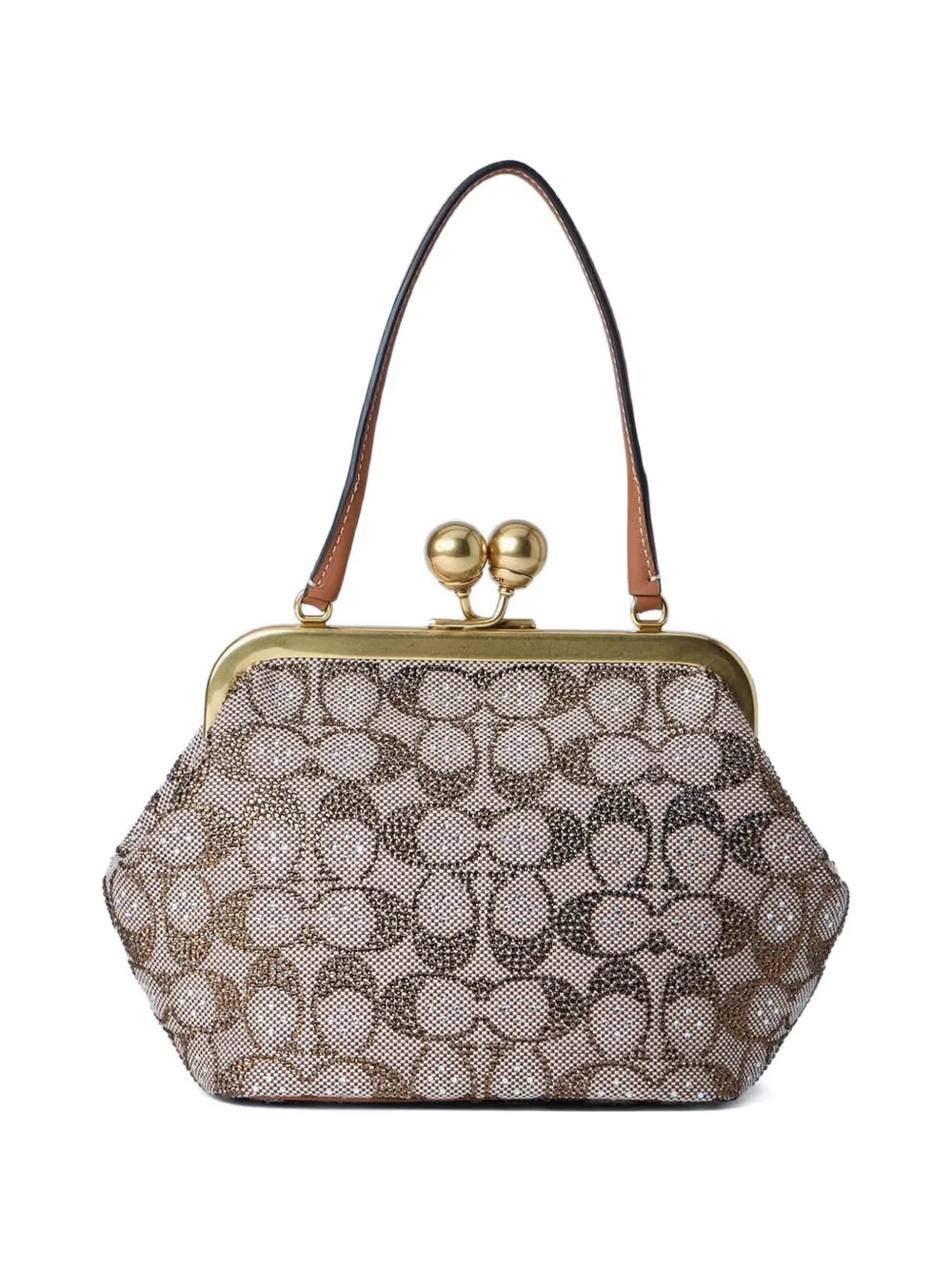 Coach Kisslock Frame Top-handle Tote Bag In Multi
