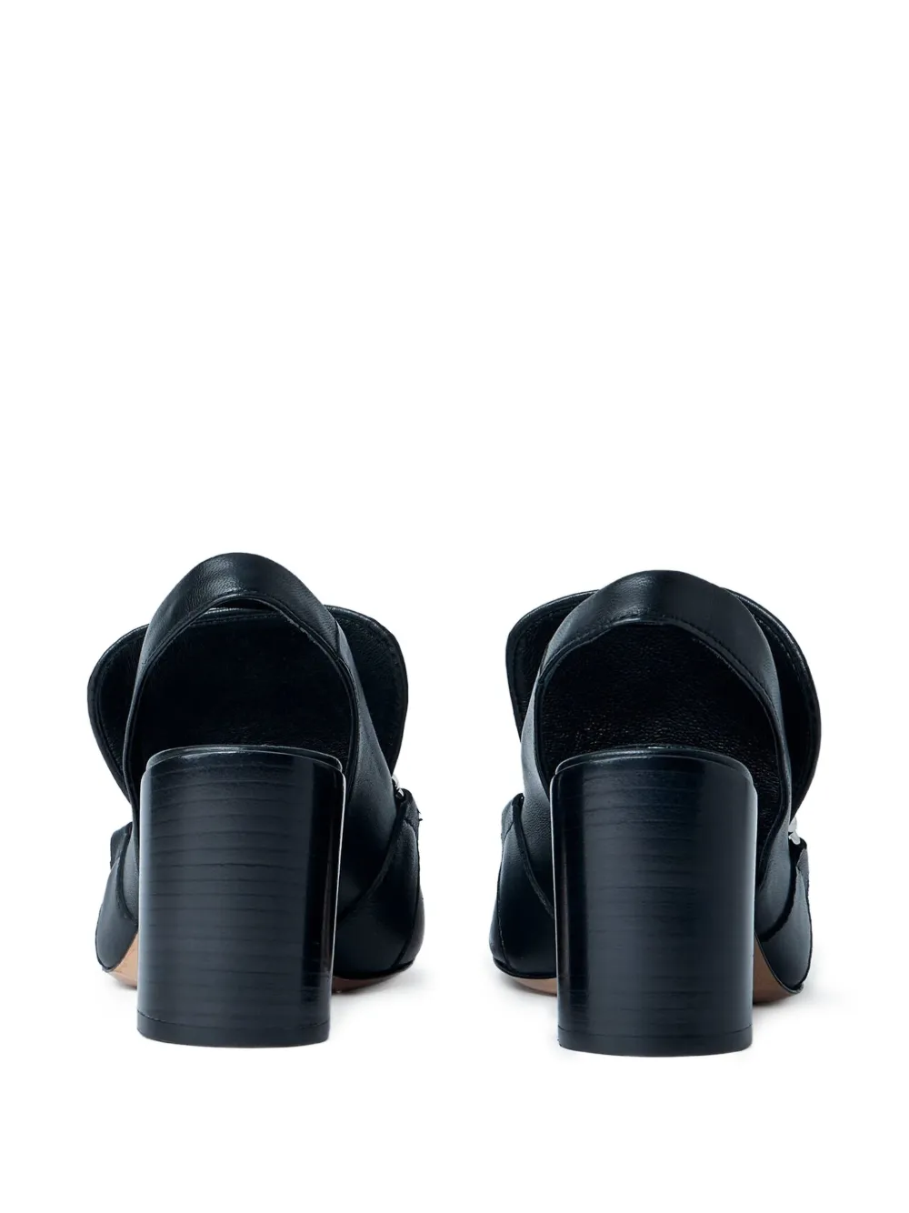  Sportmax Square-toe Heeled Pumps - Black 