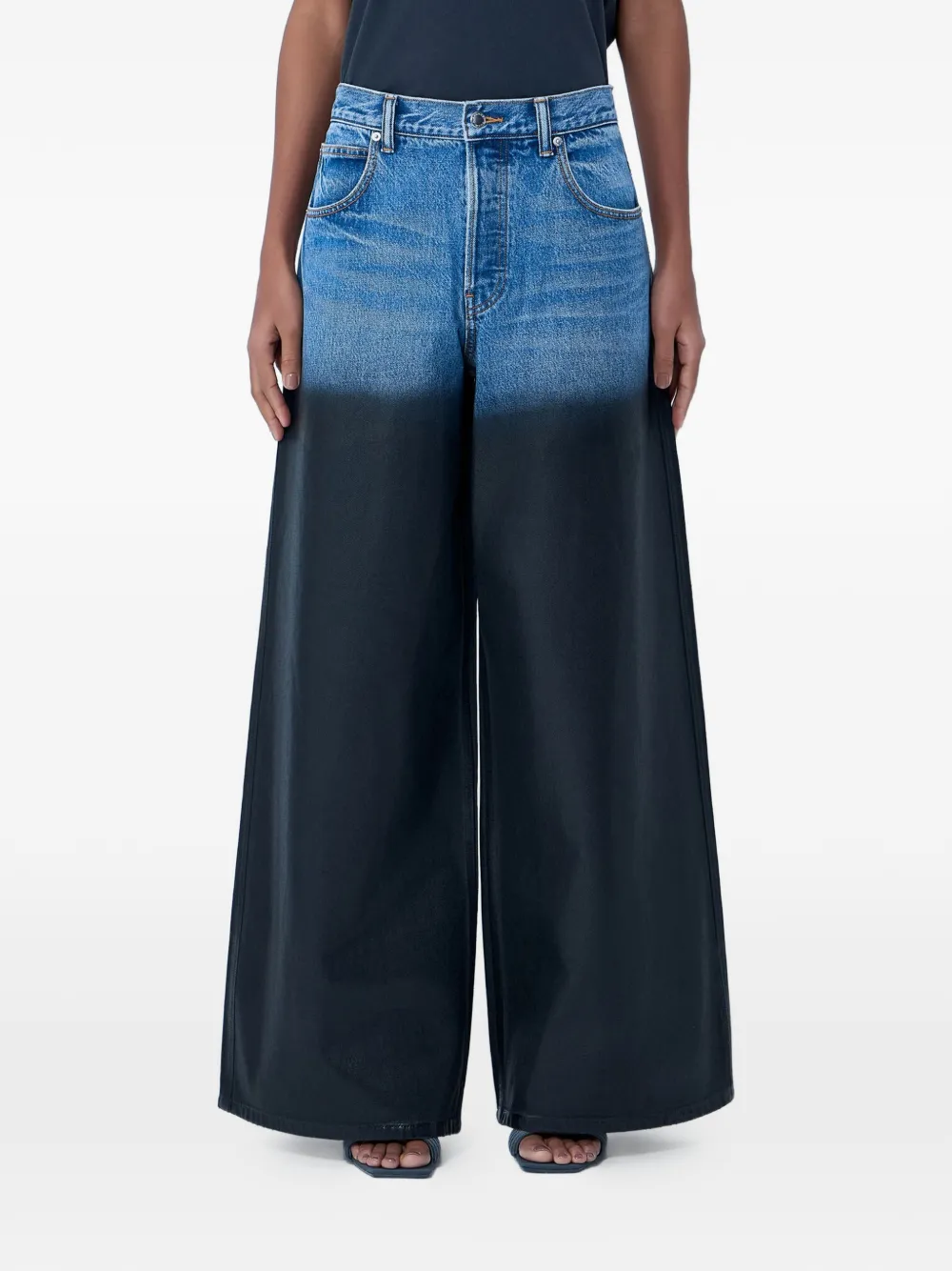 Alexander Wang gradient-effect jeans - Blu