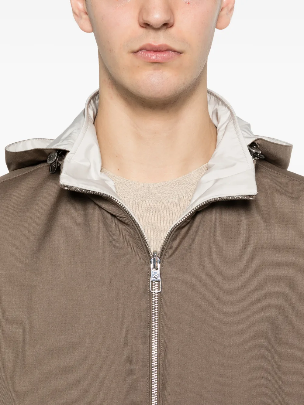 Montecore Bodywarmer met capuchon en rits Bruin