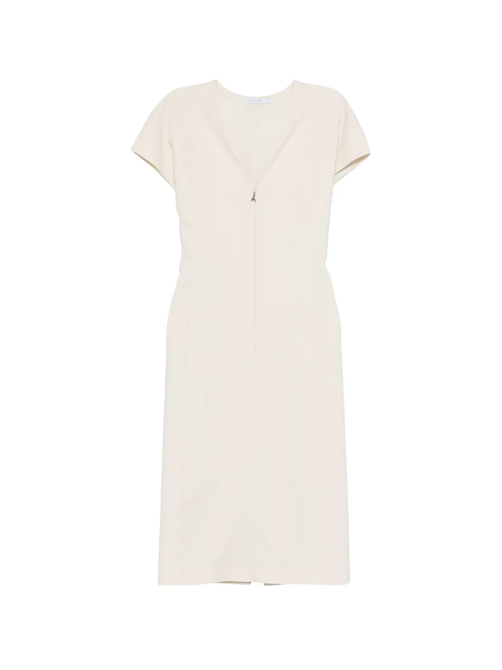 Patrizia Pepe V-neck short-sleeve dress - Nude