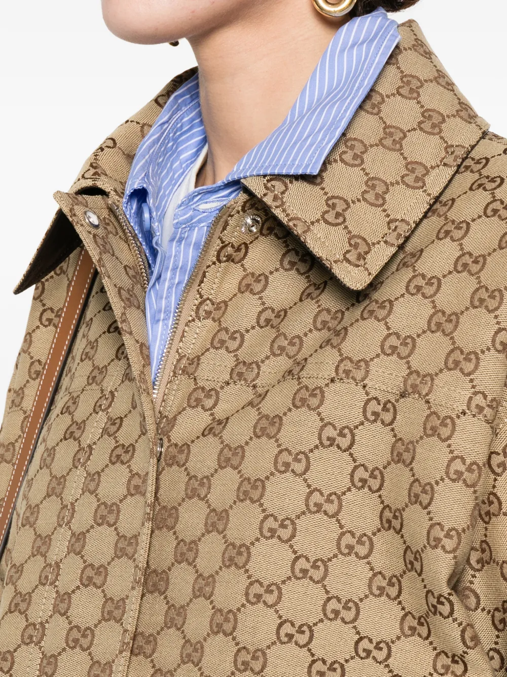 Gucci Jack met logo-monogram Beige