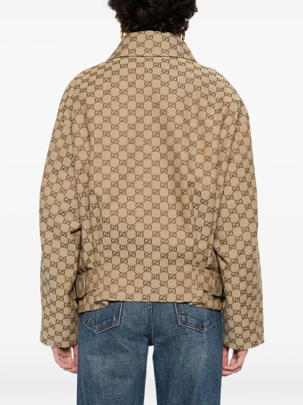 Gucci Jack met logo-monogram Beige