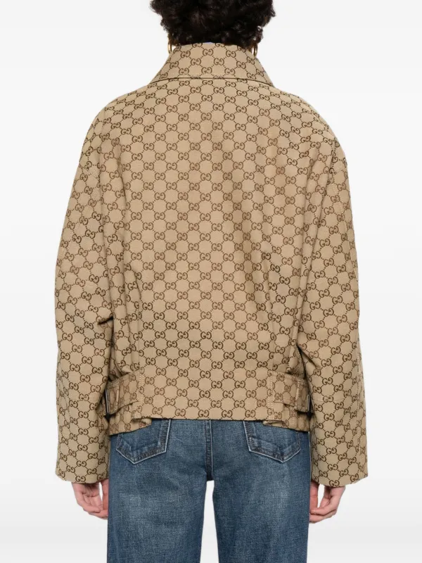 Gucci GG Supreme Patterned Jacket | Neutrals | FARFETCH