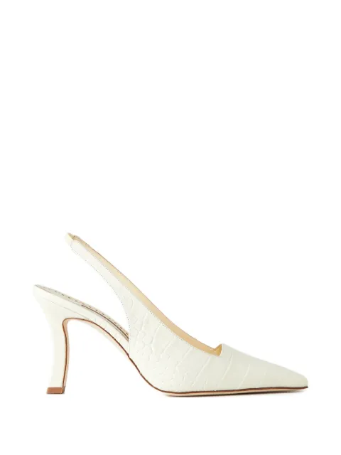 Manolo Blahnik Moirasli pointed pumps