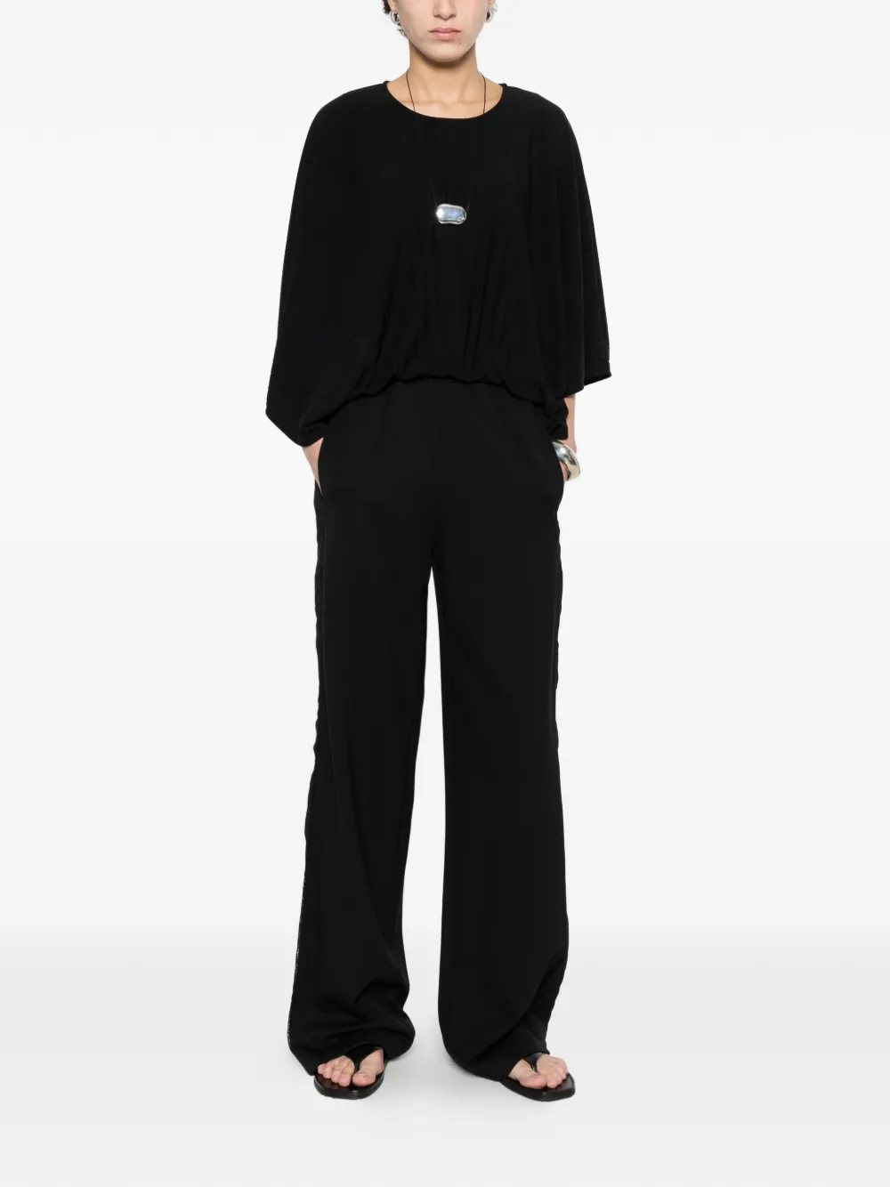 TWINSET Blouse met korte mouwen Zwart