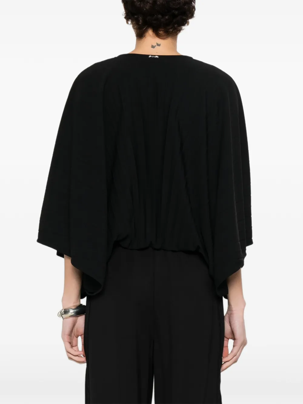 TWINSET Blouse met korte mouwen Zwart