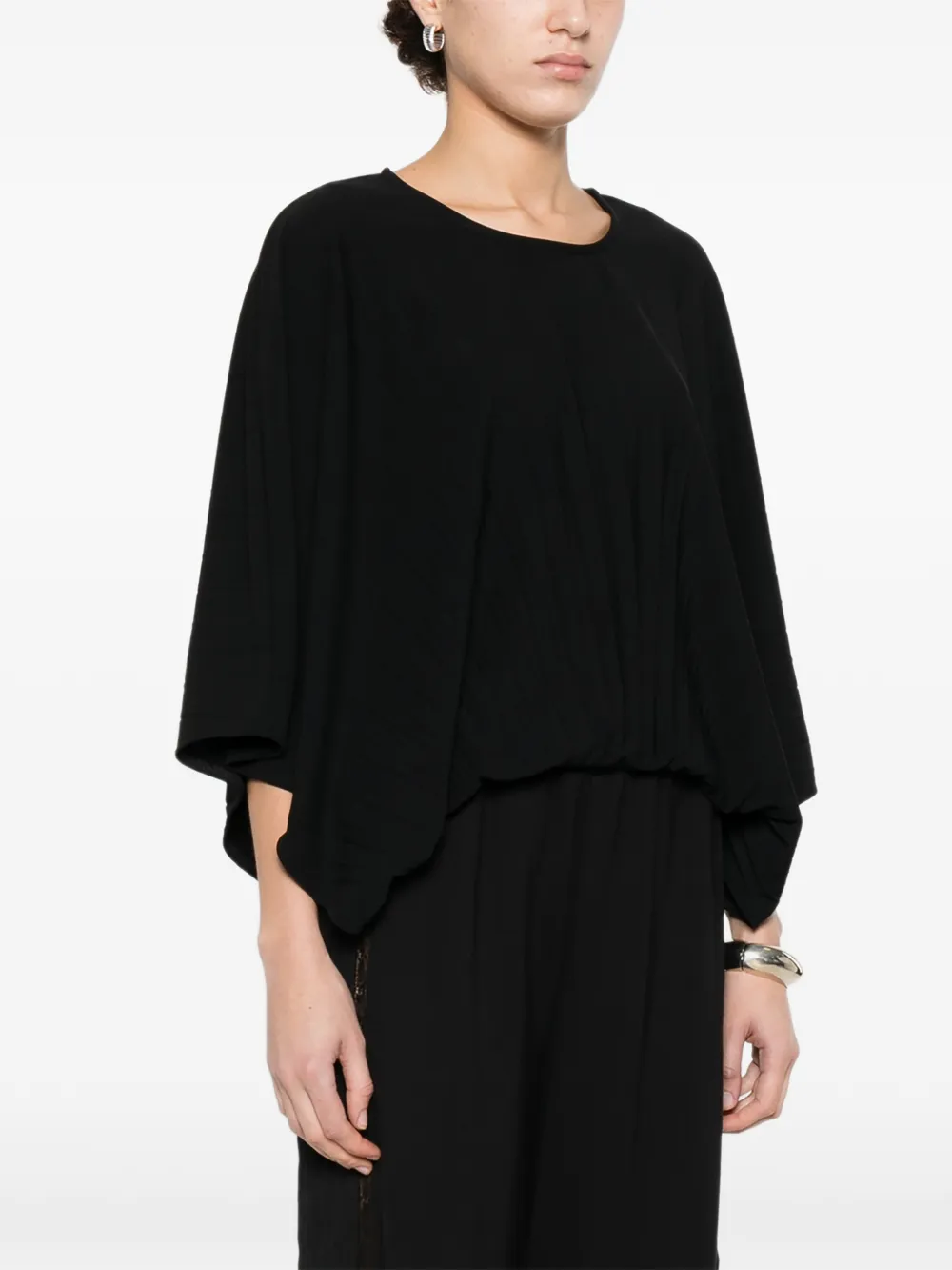 TWINSET Blouse met korte mouwen Zwart