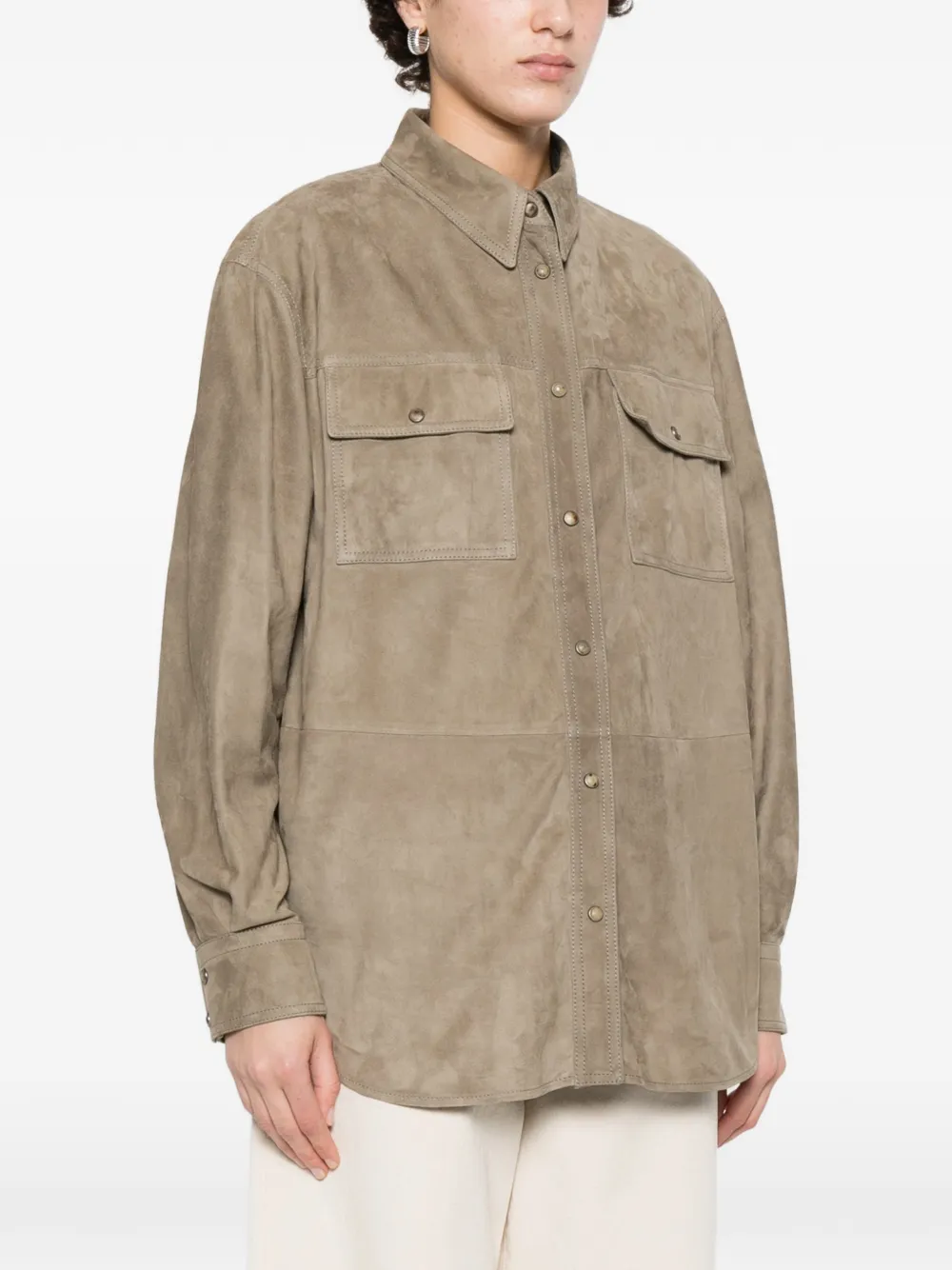 Pocket Leather Shirt