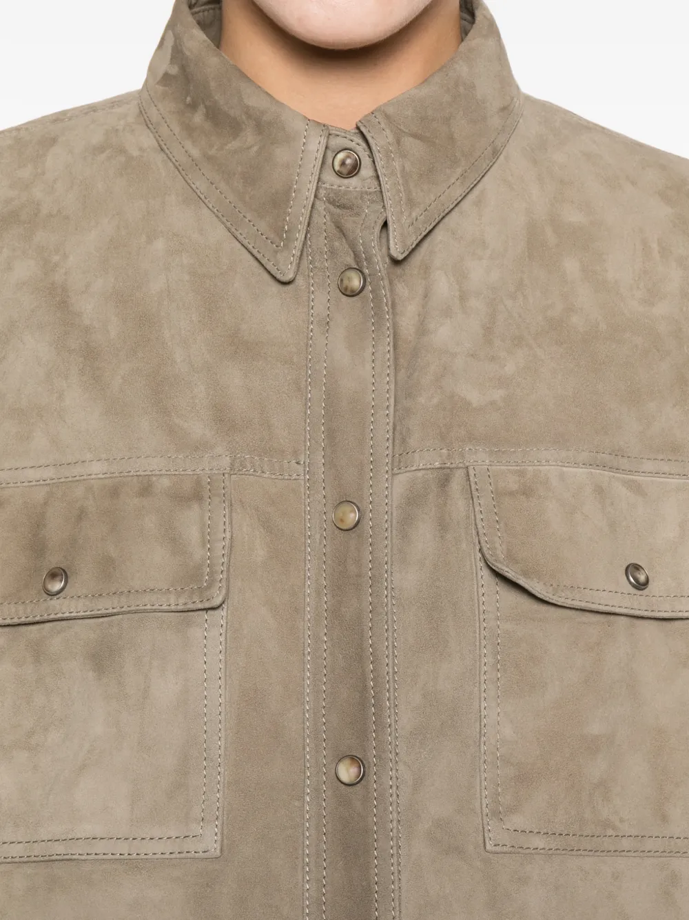 Pocket Leather Shirt