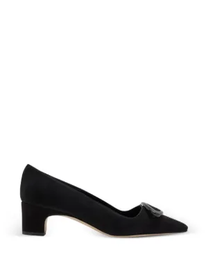 【Manolo Blahnik】バックスリング スエードパンプス Manolo Blahnik Capsli 70mm スリングバック パンプス | ブルー