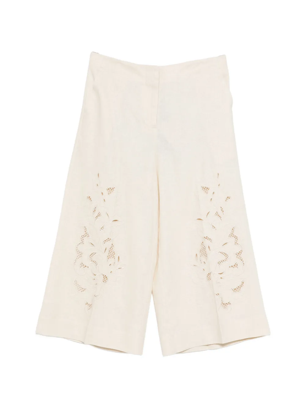 TWINSET floral-embroidered culottes - Toni neutri