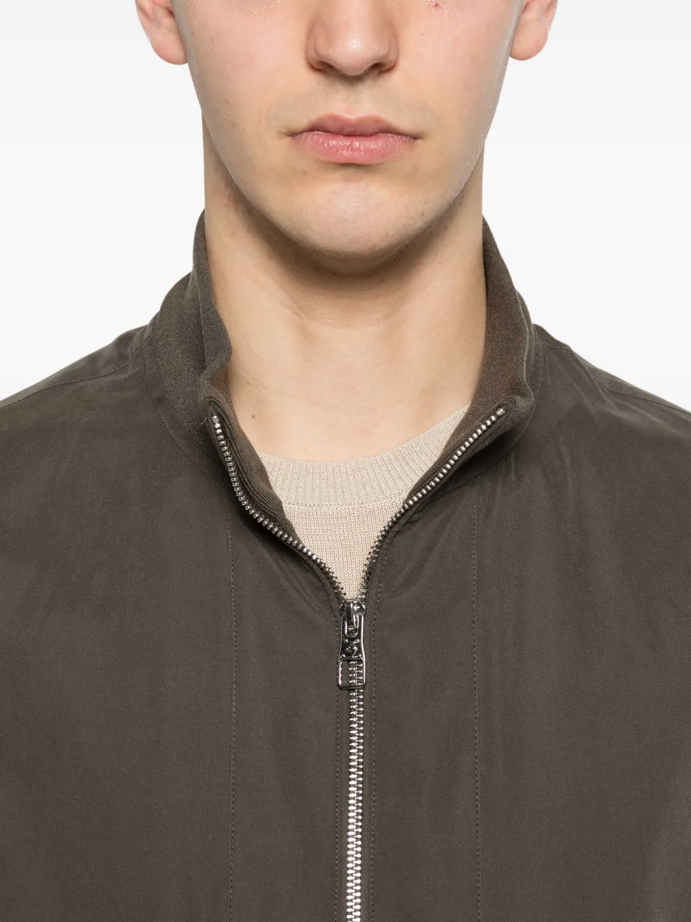 Flap-Pocket Zipped Jacket