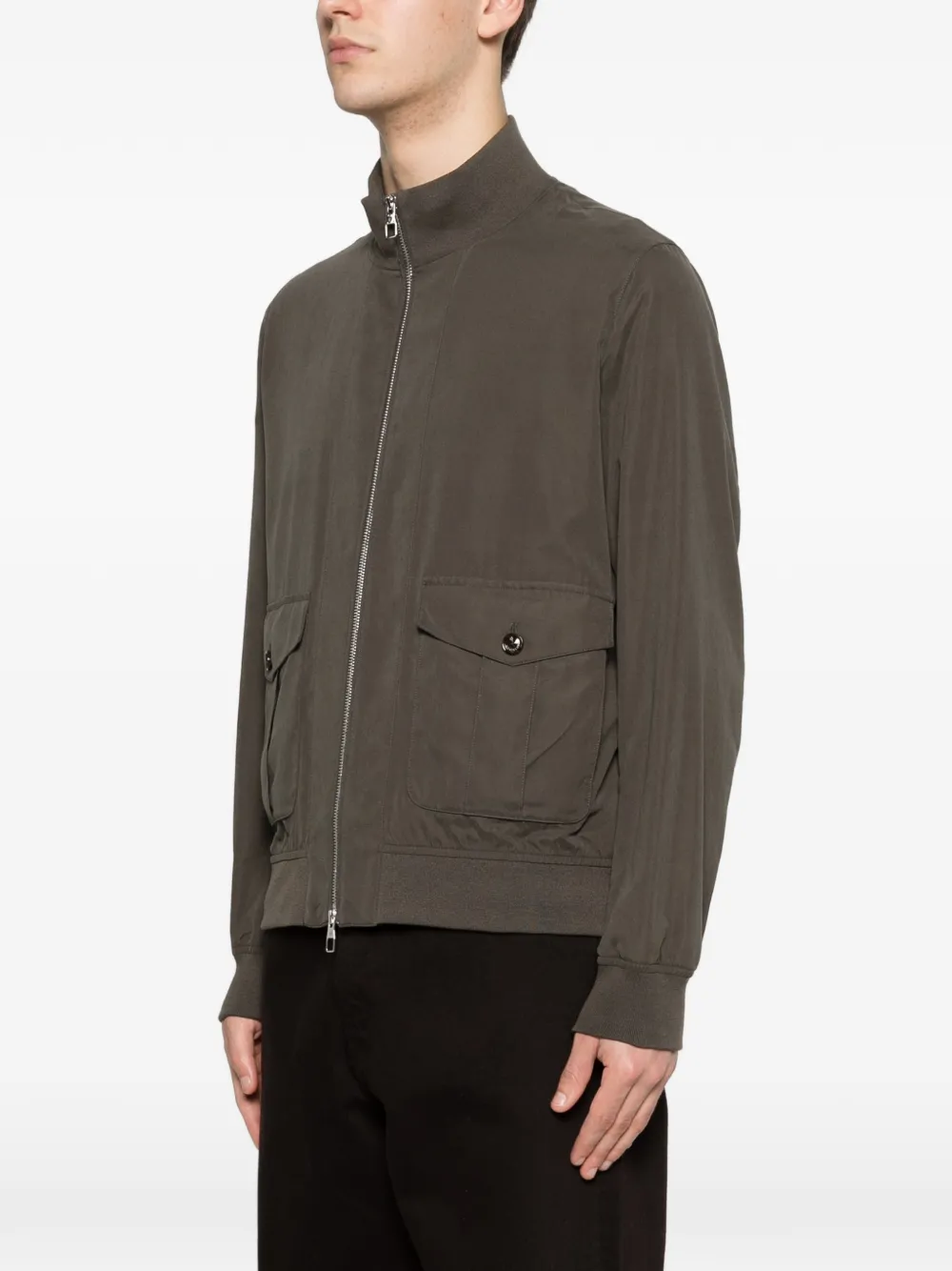 Flap-Pocket Zipped Jacket