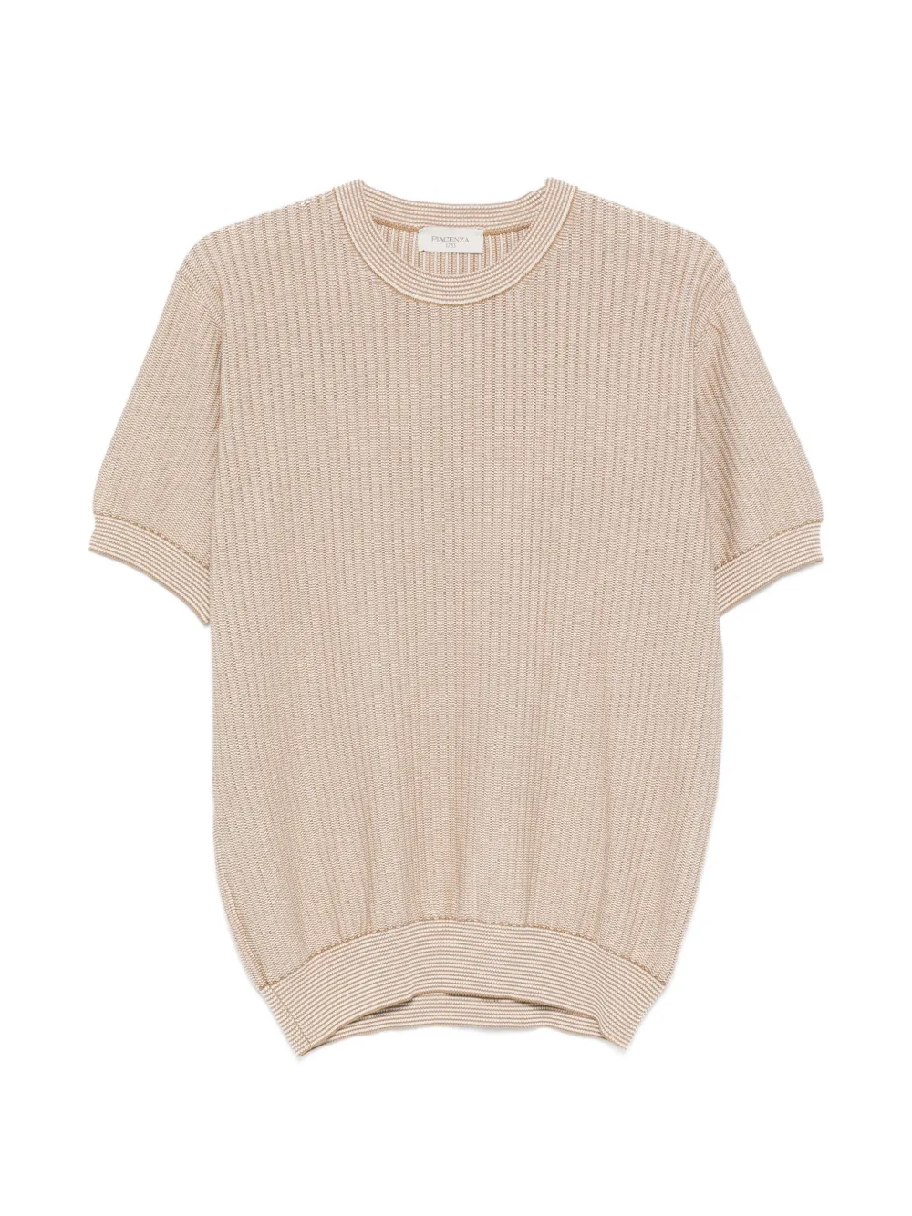 Piacenza Cashmere short-sleeve top - Toni neutri