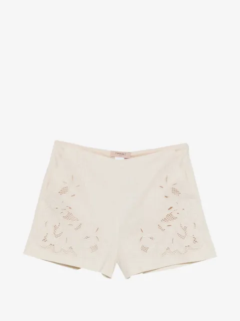 TWINSET floral-embroidery shorts