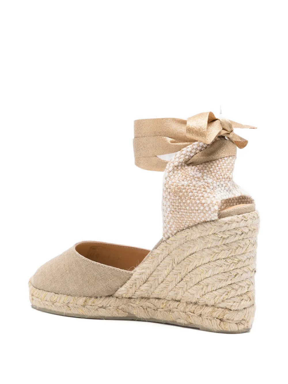 Castañer Carina espadrilles met sleehak Beige