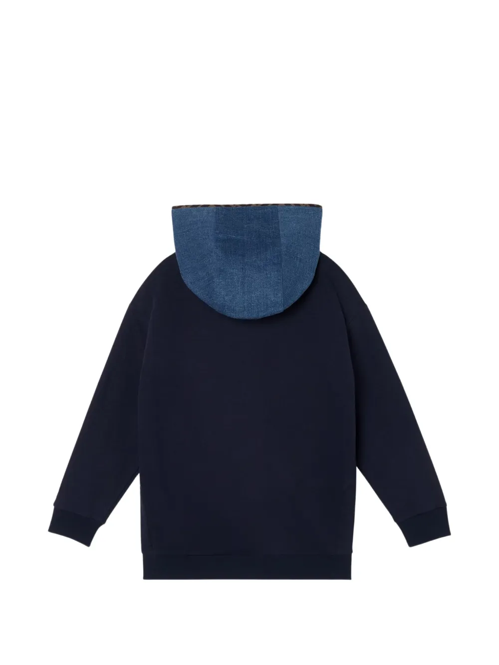  Fendi Kids Hooded Zip Sweatshirt - Blue 