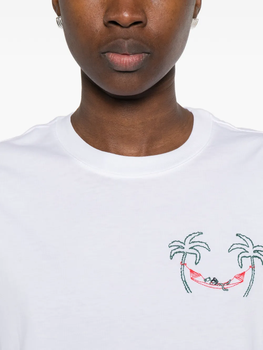 Palm-Embroidery T-Shirt