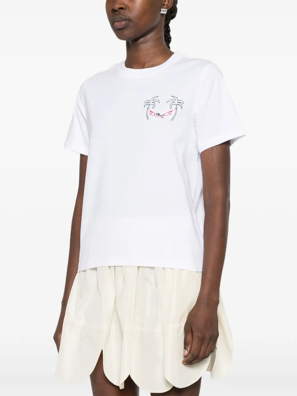 Palm-Embroidery T-Shirt