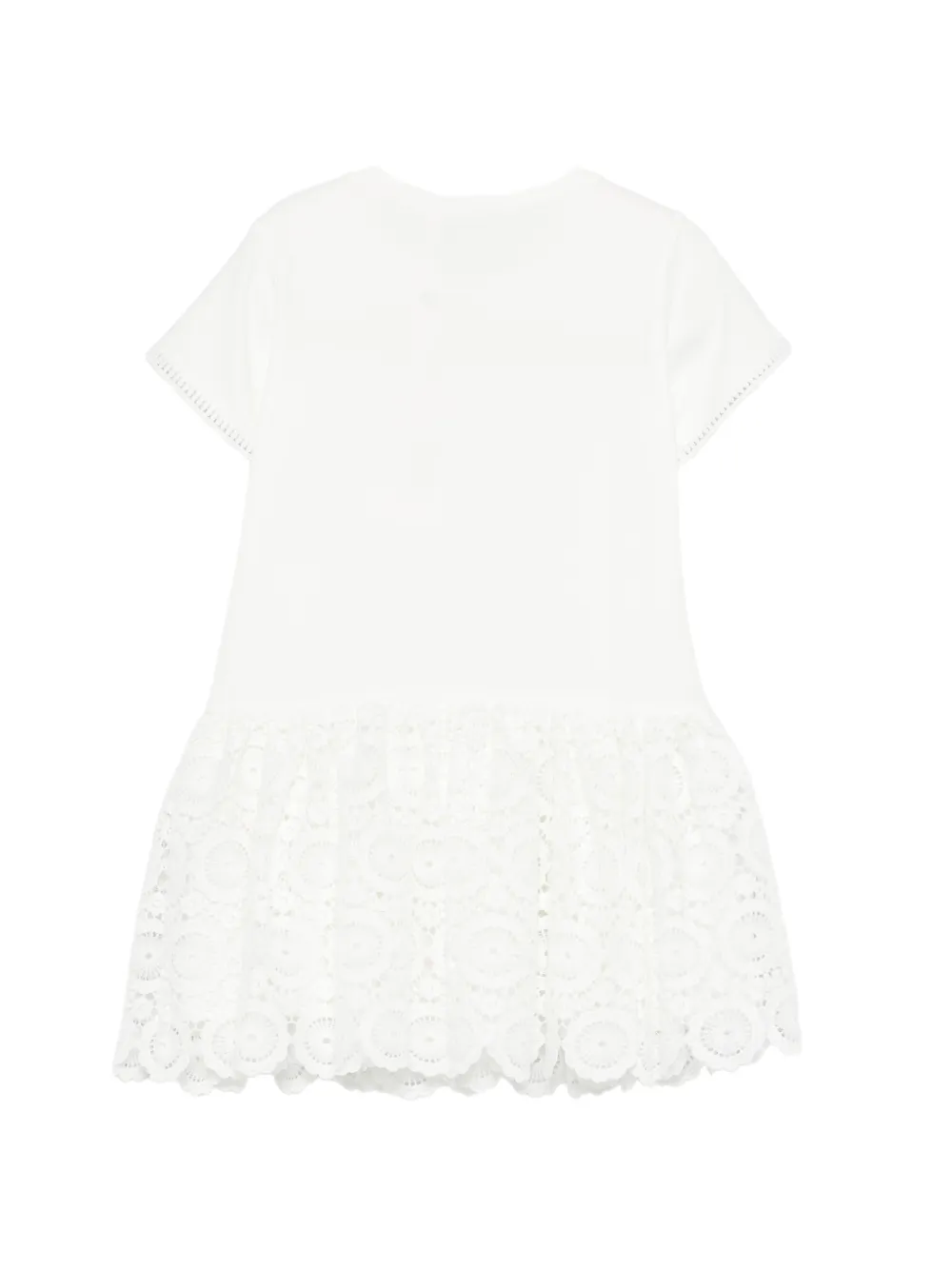 TWINSET Kids Kanten jurk Wit